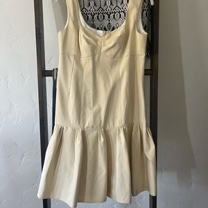 Nanette Lepore cream drop waist dress